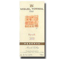 2003 Miguel Torres Syrah Reserva 750ML