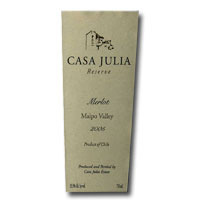 Casa Julia Reserve Merlot 750ML