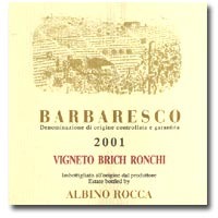 2001 Albino Rocca Barbaresco Vigneto Brich Ronchi 750ML