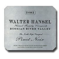 2003 Walter Hansel Pinot Noir North Slope 750ML
