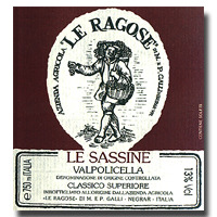 2003 Le Ragose Valpolicella Classico Superiore Le Sassine 750ML