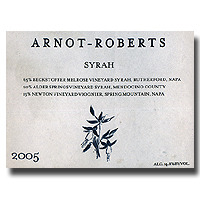 2005 Arnot Roberts Syrah 750ML