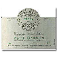 2005 Jean Marc Brocard Petit Chablis 750ML