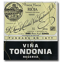 1998 Lopez De Heredia Tondonia Rioja Reserva 750ML