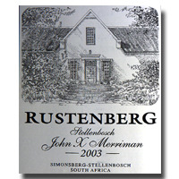 2003 Rustenberg John X Merriman 750ML