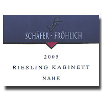 2005 Schafer Frohlich Estate Kabinett Riesling 750ML