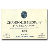 2004 Patrice Rion Les Charmes Chambolle Musigny 750ML