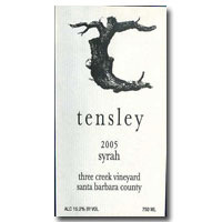 2005 Tensley Three Creek Syrah 750ML