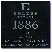2003 Ehlers Estate St. Helena Cabernet Sauvignon 1886 750ML
