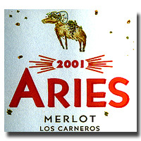 2001 Aries Los Carneros Merlot 750ML