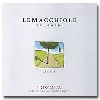 2003 Le Macchiole Rosso 750ML