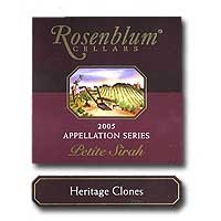 2005 Rosenblum Petite Sirah Heritage Clones 750ML