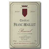 2000 Chateau Franc Maillet 750ML