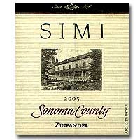 Simi Zinfandel 2005 from Labels at Wine Library