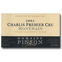 2005 Domaine Pinson Chablis Montmains 750ML
