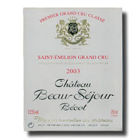 2003 Chateau Beausejour Becot 750ML