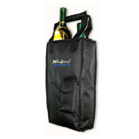 Black W L Two Bottle Tote Each EACH