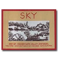 Sky Zinfandel Mount Veeder 2001 from Labels at Wine Library