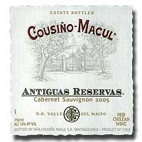 2005 Cousino Macul Antiguas Reserve Cabernet Sauvignon 750ML