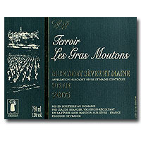 2005 Claude Branger Le Fils De Gras Moutons Muscadet 750ML