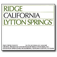 2005 Ridge Lytton Springs Zinfandel 750ML
