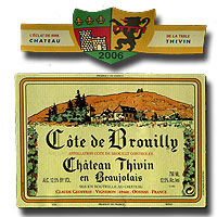Chateau Thivin Cote De Brouilly 2006