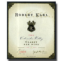 Robert Karl Claret 2004 from Labels at Wine Library