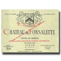 FONSALETTE ROUGE SYRAH COTES DU RHONE