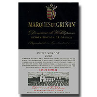 2002 Marques De Grinon Petit Verdot 750ML