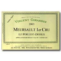 2003 Vincent Girardin Meursault Poruzot Dessus 750ML