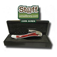 Stuff Library Waiter's Corkscrew W/wood Case EA Stuff Library Waiter's Corkscrew W/wood Case EA