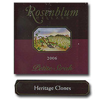 2006 Rosenblum Petite Sirah Heritage Clones 750ML