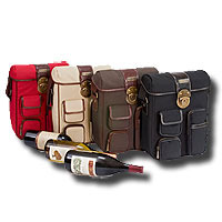 Twill Wine Tote Cranberry Each EA Twill Wine Tote Cranberry Each EA