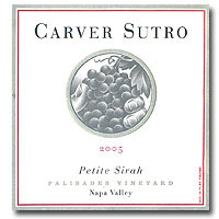 CARVER SUTRO PETITE SIRAH PALISADES VINEYARD