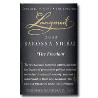 2003 Langmeil Freedom Shiraz 750ML