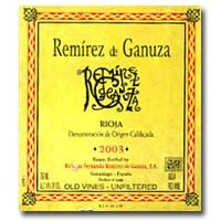 2003 Remirez De Ganuza Rioja 750ML