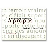 CLOS ROCA A PROPOS ROUGE