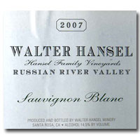 2007 Walter Hansel Sauvignon Blanc Russian River 750ML
