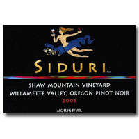 2006 Siduri Shaw Mt Pinot Noir 750ML