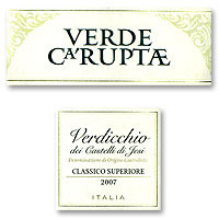 2007 Moncaro Verdi Di Ca Ruptae Verdicchio Castello Di Jesi 750ML 41855