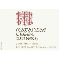 2006 Matanzas Creek Pinot Noir 750ML 45885