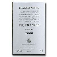 2008 Nieva Pie Franco Verdejo 750ML 46062
