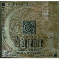 1997 Bergerie Cuvee Fragrance Coteaux Du Layon 500ML 46086