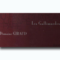 GIRAUD GALLIMARDES ROUGE CHATEAUNEUF DU PAPE