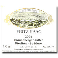 Fritz Haag Brauneberger Juffer Riesling Spatlese