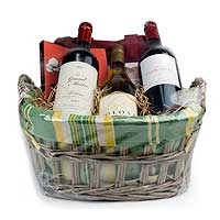 WINE GIFT BASKET (3 BT SANS,TOLOS,MAITRE)
