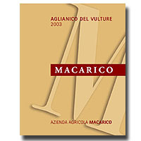 2003 Macarico Aglianico Del Vulture 750ML