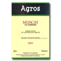 2002 Agros Muscat Of Limnios 750ML