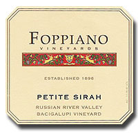 Foppiano Petit Sirah Sonoma Russian River 750ML