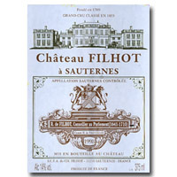 1998 Chateau Filhot Sauternes 375ML